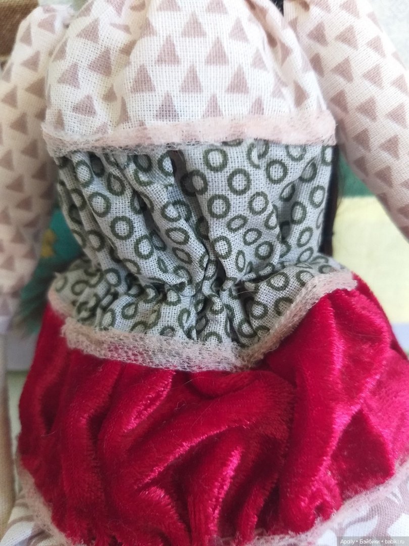 Девочка-пирожное — Авторские текстильные куклы: Вальдорфские (фото 7)