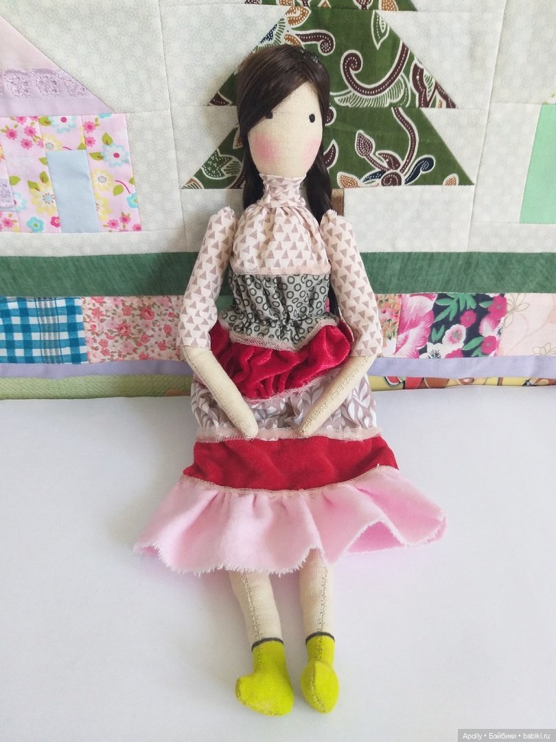 Девочка-пирожное — Авторские текстильные куклы: Вальдорфские
