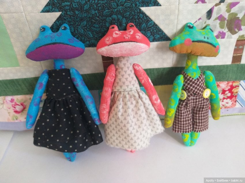 Лягушонок Катерина — Авторские текстильные куклы: Вальдорфские (фото 10)