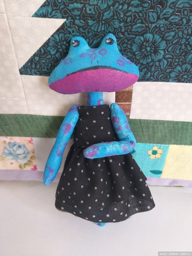 Лягушонок Алисия — Авторские текстильные куклы: Вальдорфские (фото 4)