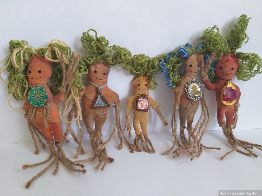 Малышка Мандрагора — Авторские текстильные куклы: Вальдорфские (фото 4)