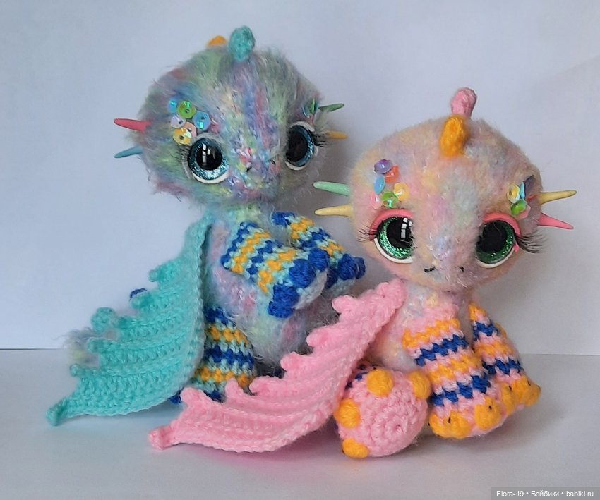Букет из Нежных Дракош — Вязаные игрушки и амигуруми: крючком (фото 2)