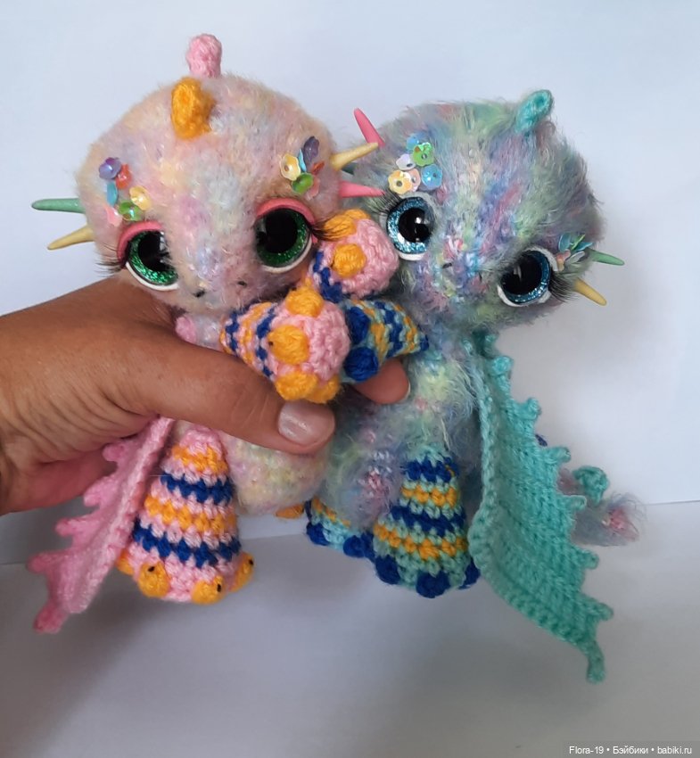 Букет из Нежных Дракош — Вязаные игрушки и амигуруми: крючком (фото 5)