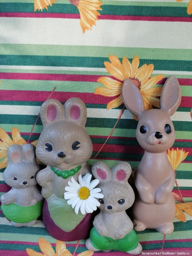 Семья зайцев — Коллекции винтажных кукол и игрушек: СССР