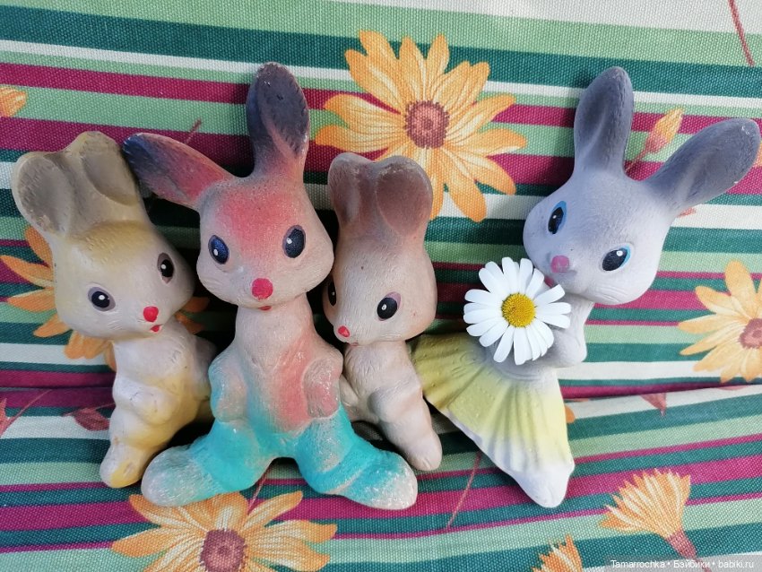 Семья зайцев — Коллекции винтажных кукол и игрушек: СССР