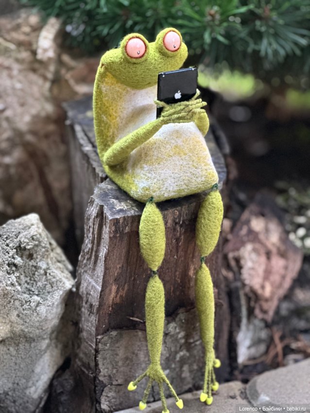 Такие разные лягухи — Авторские игрушки из разных материалов: синельная проволока (фото 6)
