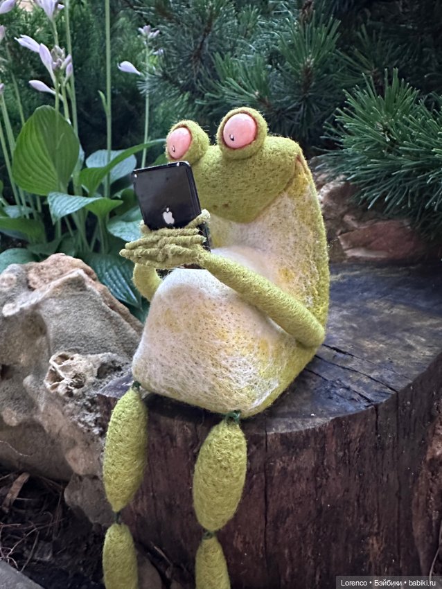 Такие разные лягухи — Авторские игрушки из разных материалов: синельная проволока (фото 8)