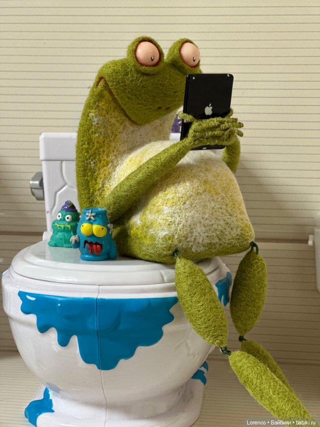 Такие разные лягухи — Авторские игрушки из разных материалов: синельная проволока (фото 5)