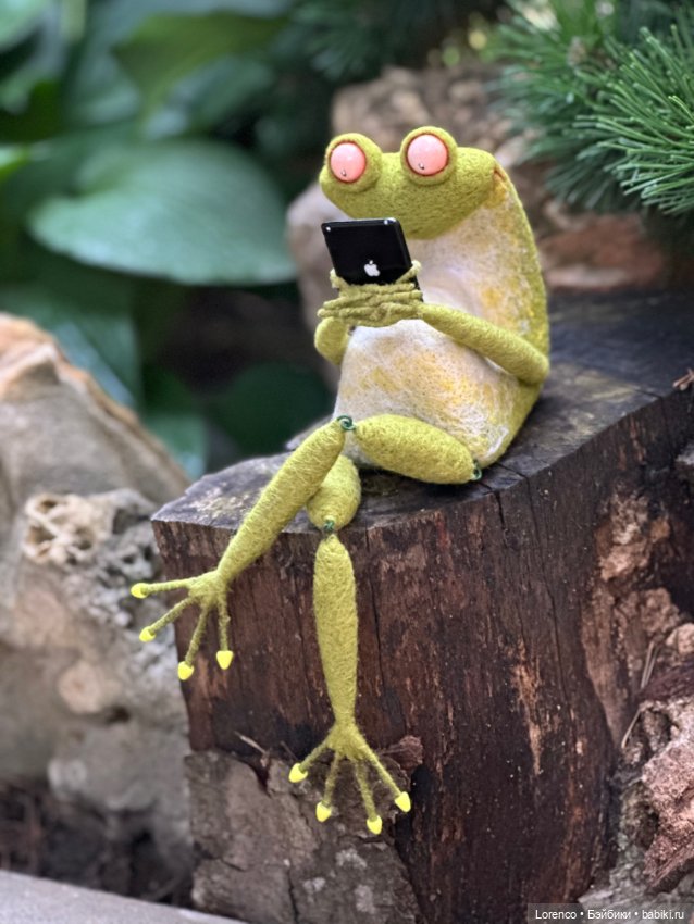 Такие разные лягухи — Авторские игрушки из разных материалов: синельная проволока (фото 10)