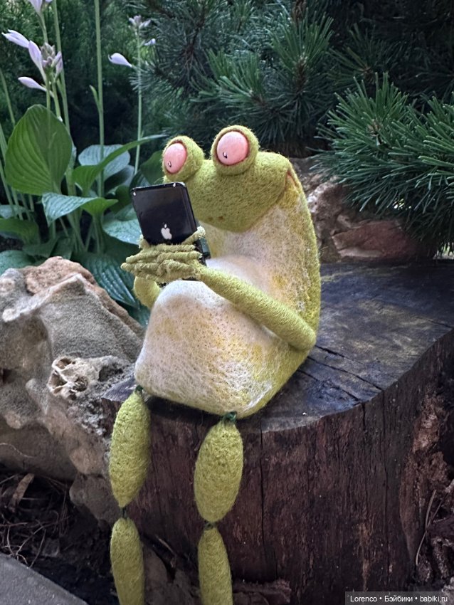 Такие разные лягухи — Авторские игрушки из разных материалов: синельная проволока (фото 7)