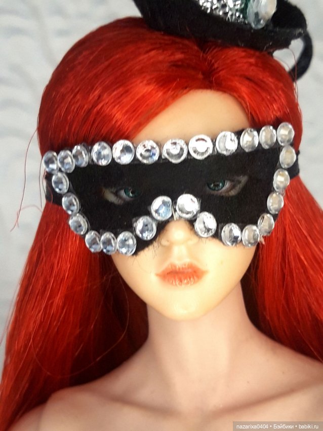 Цилиндрик и масочка — Авторские украшения и аксессуары для кукол: фото (фото 10)