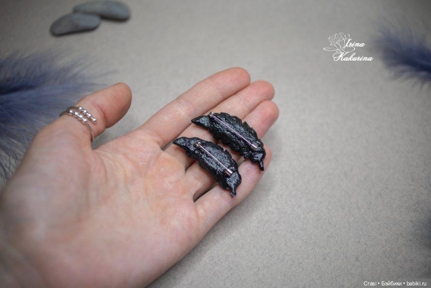 Новые брошки пёрышки — Авторские украшения и аксессуары для кукол: фото (фото 6)