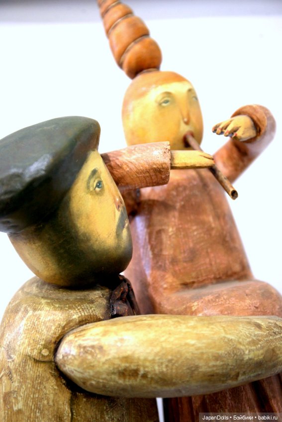 "Поэт и муза" на выставке "Куклы с характером. Четвертая высота"