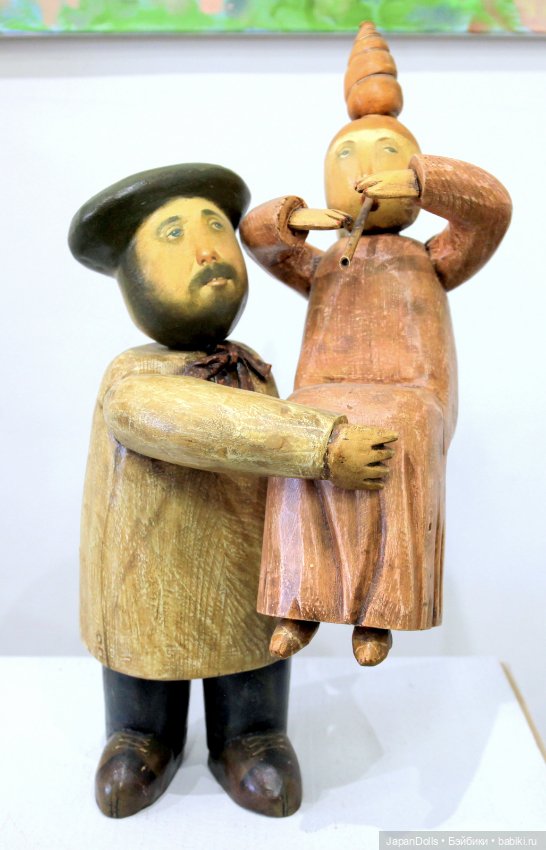 "Поэт и муза" на выставке "Куклы с характером. Четвертая высота"