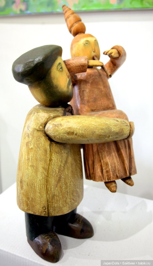 "Поэт и муза" на выставке "Куклы с характером. Четвертая высота"