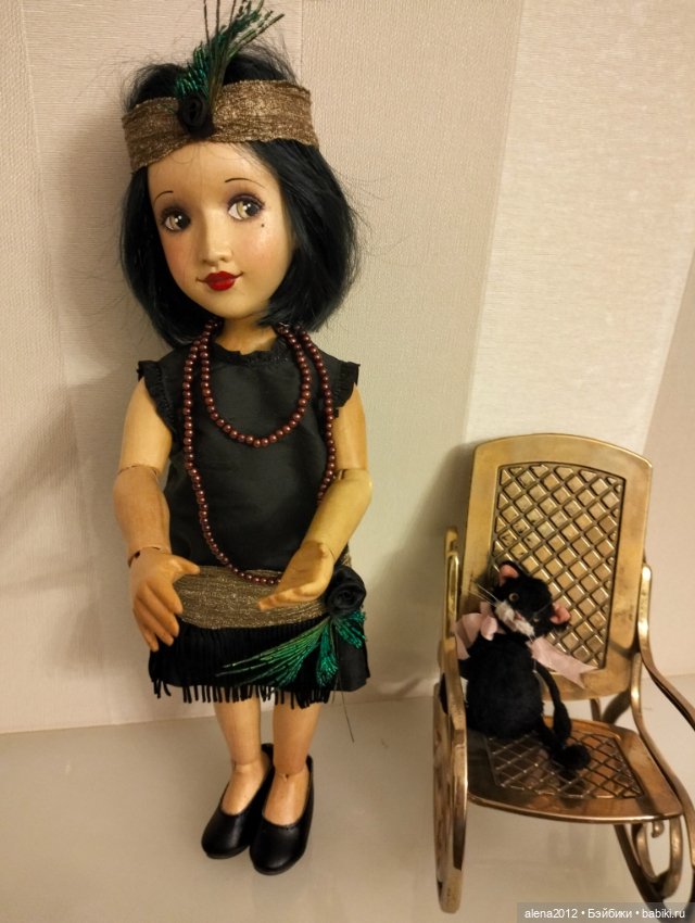 Кукла, похожая на Лайзу из дерева от Xenis Dolls