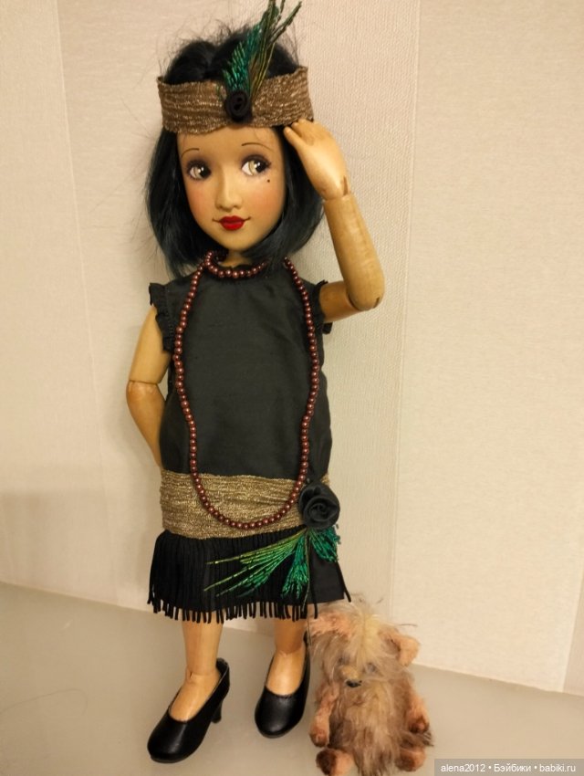 Кукла, похожая на Лайзу из дерева от Xenis Dolls