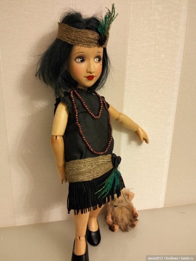 Кукла, похожая на Лайзу из дерева от Xenis Dolls