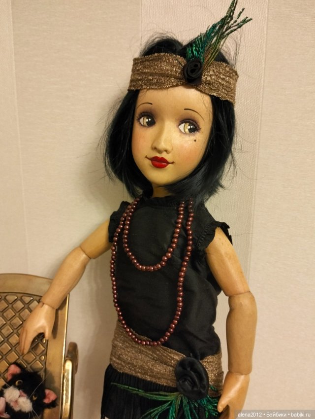 Кукла, похожая на Лайзу из дерева от Xenis Dolls