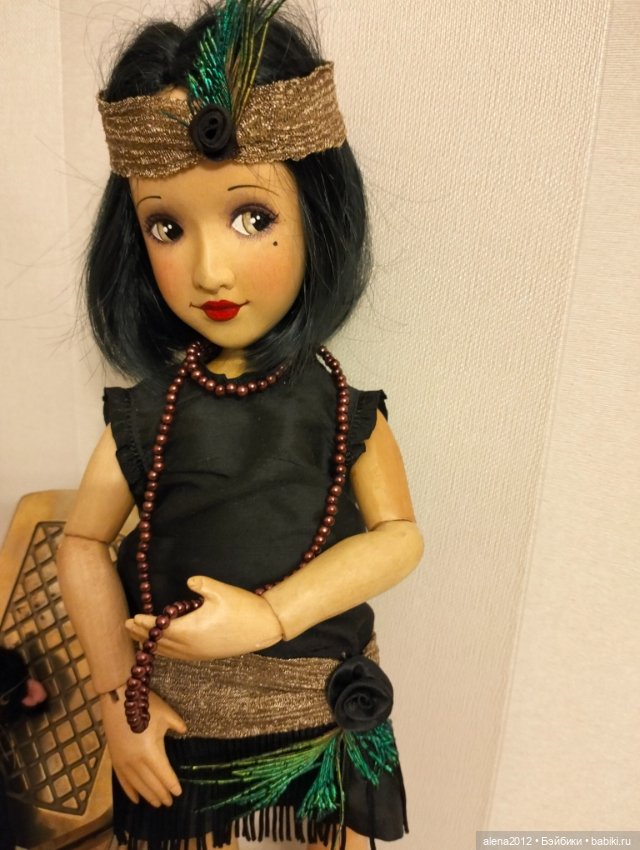 Кукла, похожая на Лайзу из дерева от Xenis Dolls