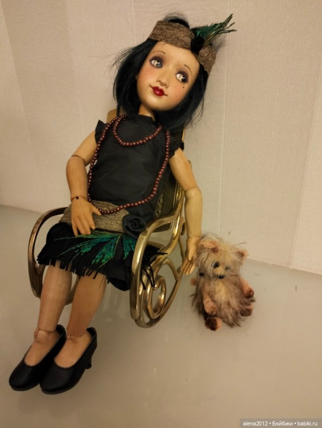 Кукла, похожая на Лайзу из дерева от Xenis Dolls