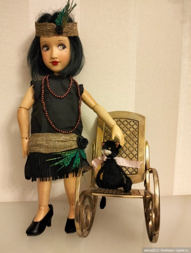 Кукла, похожая на Лайзу из дерева от Xenis Dolls