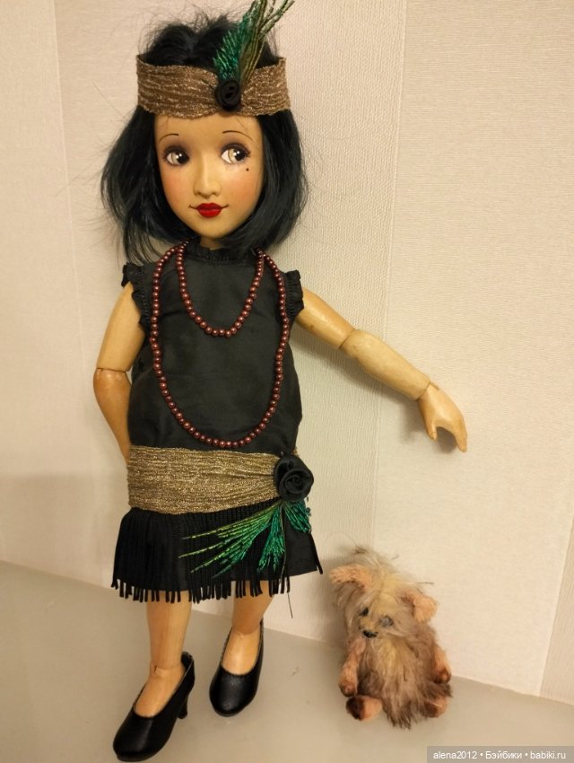 Кукла, похожая на Лайзу из дерева от Xenis Dolls