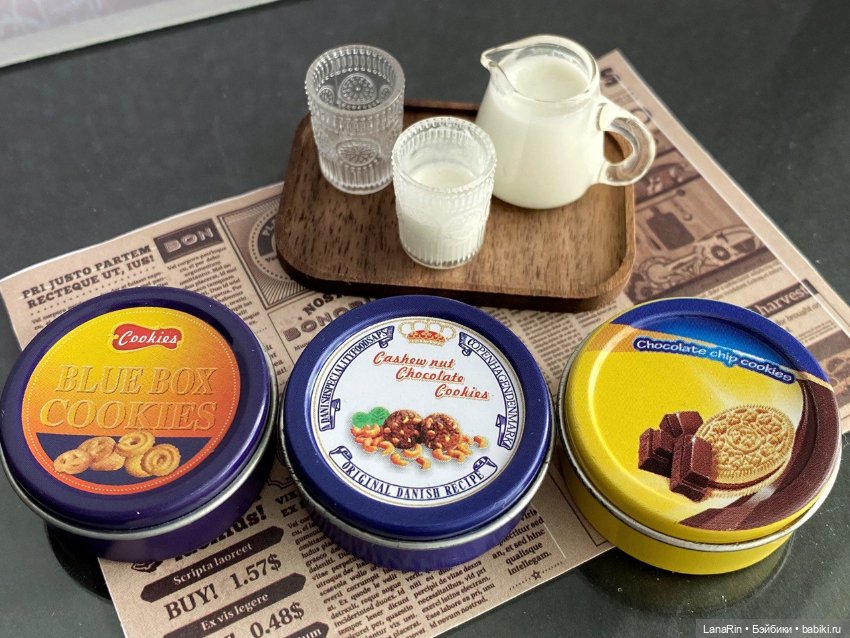 Мини печеньки в коробочках