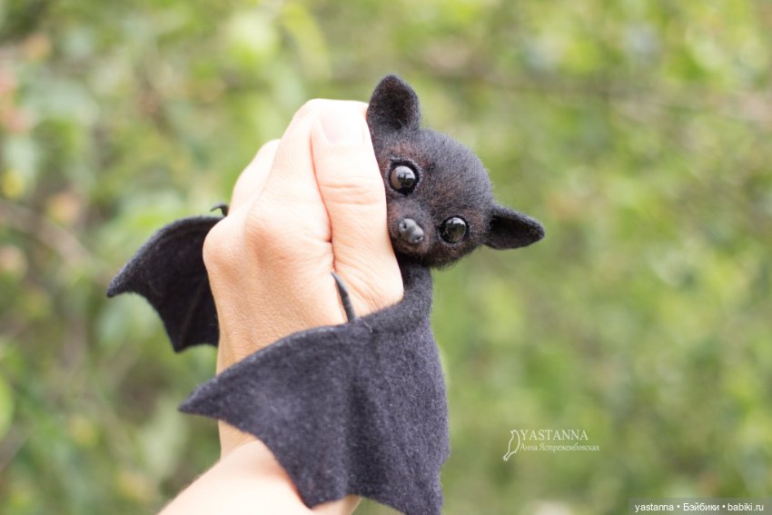 Летучий лисенок — Валяные игрушки из шерсти: сухое валяние (фото 5)