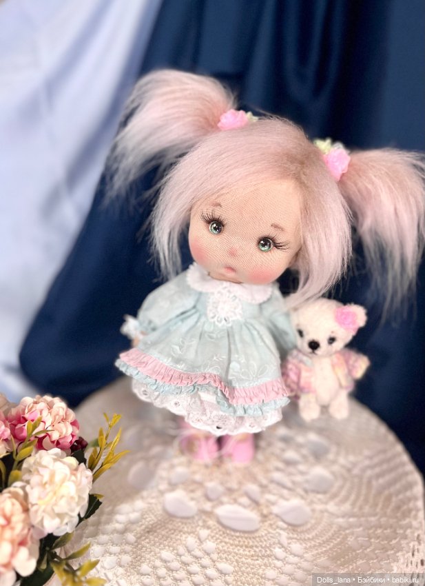 Интерьерная текстильная кукла (фото 5)