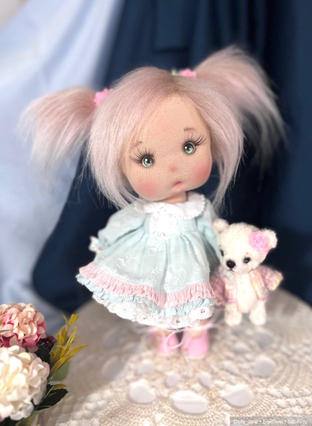Интерьерная текстильная кукла (фото 3)