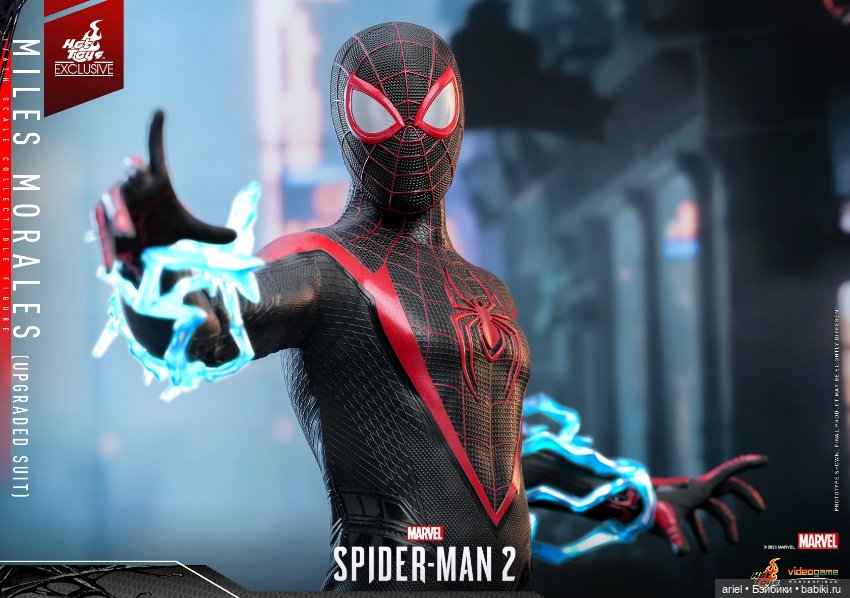 Hot Toys анонсировали эксклюзивную фигурку Майлза Моралеса (в обновлённом костюме) по мотивам игры "Marvel's Spider-Man 2" (фото 2)