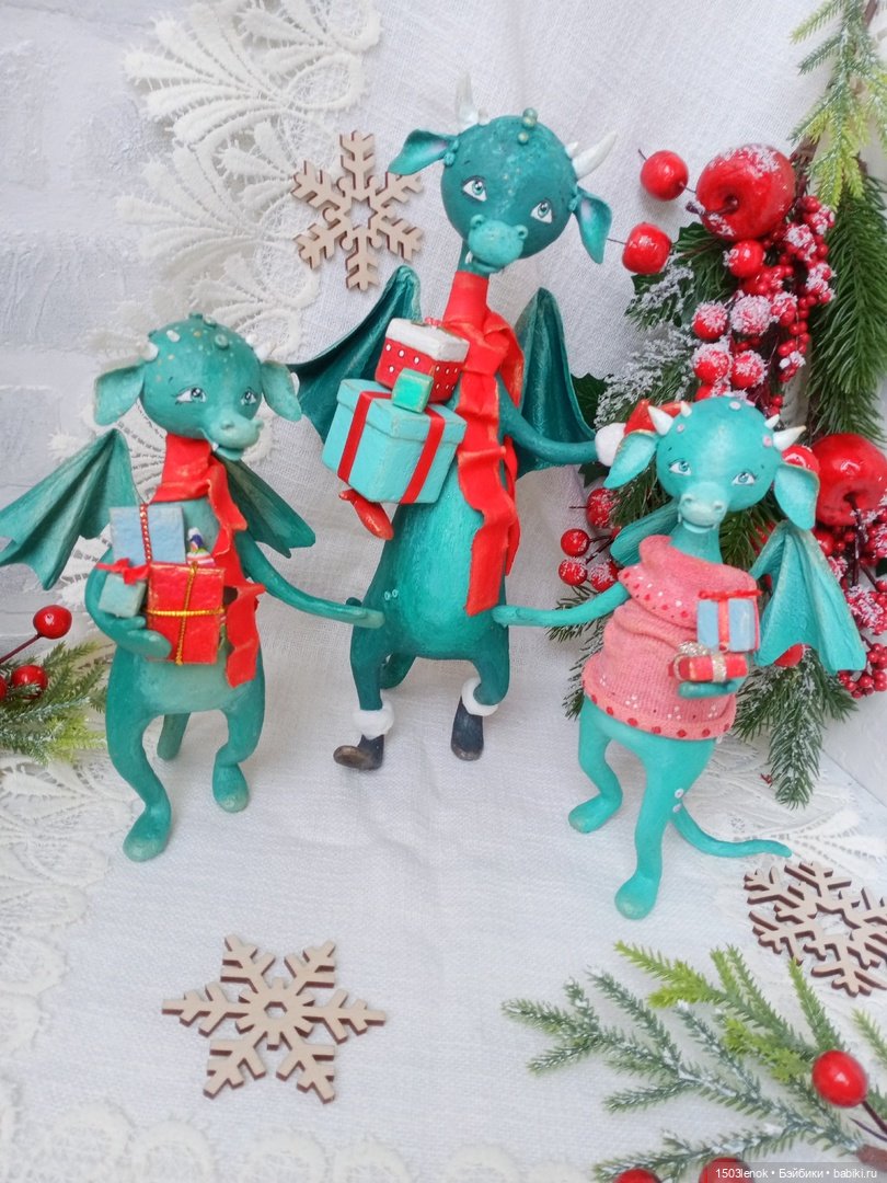 Дракоши — Лепка авторских игрушек и папье (фото 2)