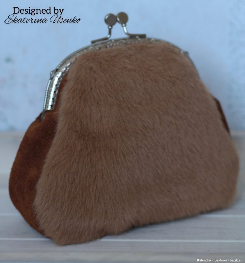 Сумочка (косметичка) с фермуаром, декор "Пёс" (фото 4)