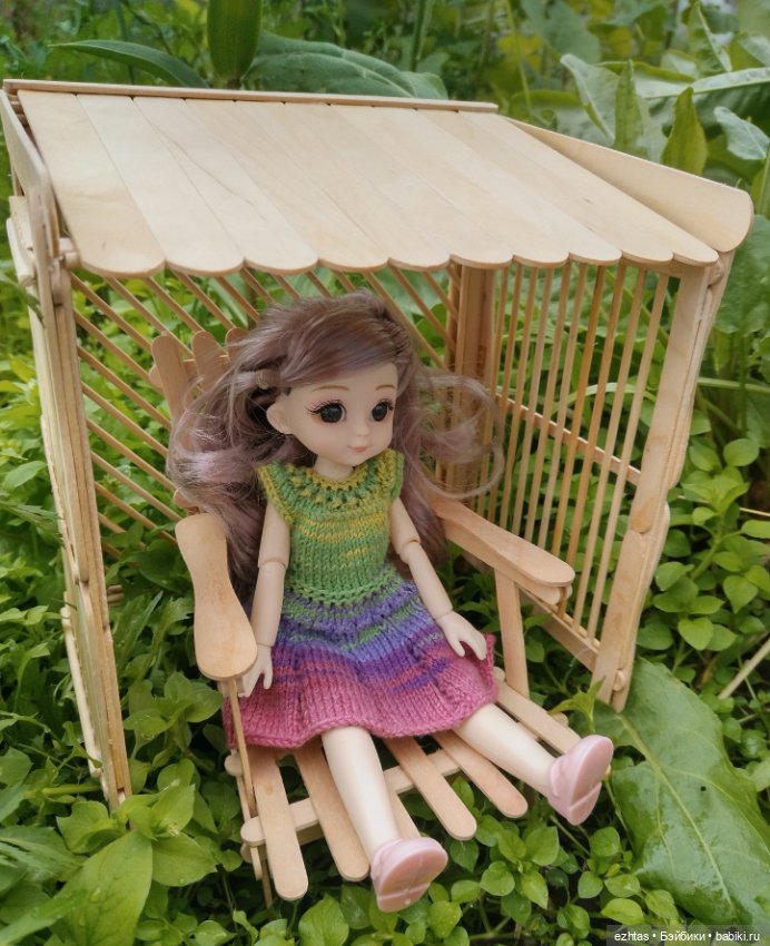 Летняя беседка из палочек