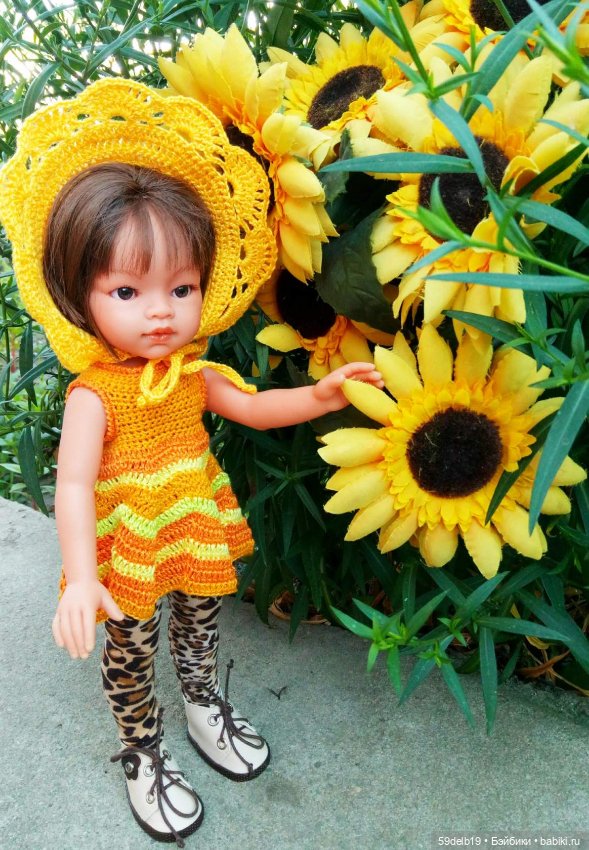 Золотой подсолнушек — Одежда и обувь для кукол своими руками: фото (фото 5)