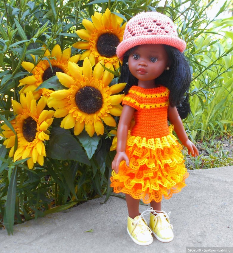 Золотой подсолнушек — Одежда и обувь для кукол своими руками: фото (фото 7)