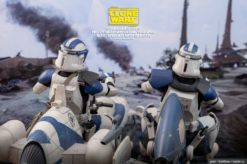 В Гонконге состоялся релиз набора фигурок коммандера CC-1119 Эппо и BARC-спидера и сета из фигурки тяжёлого пехотинца и BARC-спидера от Hot Toys (фото 8)