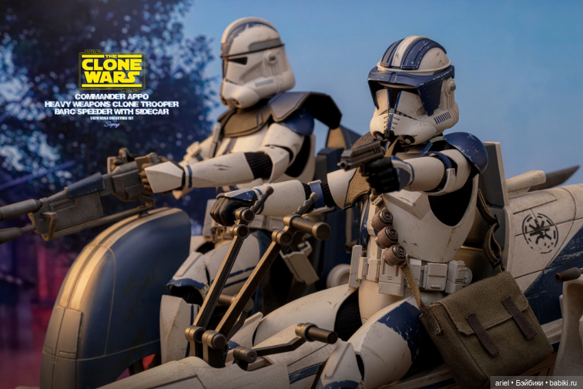 В Гонконге состоялся релиз набора фигурок коммандера CC-1119 Эппо и BARC-спидера и сета из фигурки тяжёлого пехотинца и BARC-спидера от Hot Toys (фото 4)