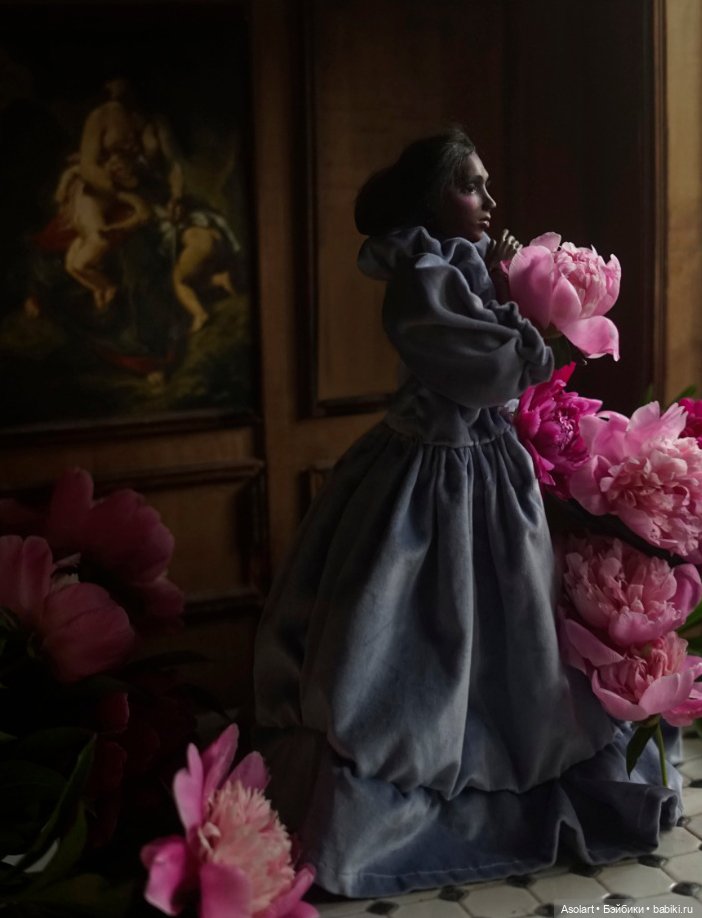 Наш пионовый июнь — Авторские фарфоровые куклы (OOAK): ручная работа