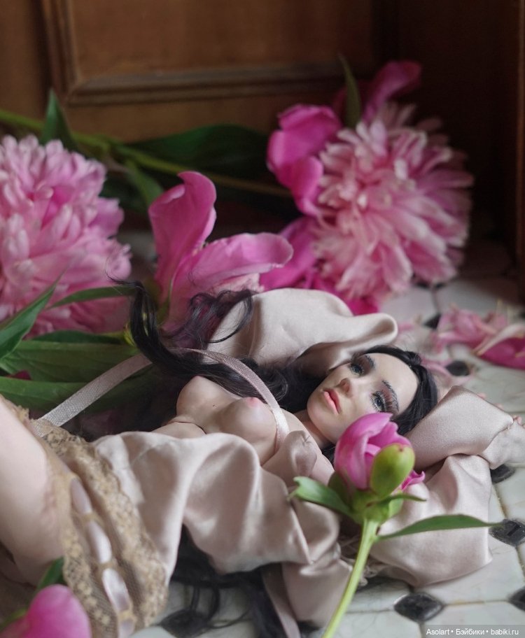 Наш пионовый июнь — Авторские фарфоровые куклы (OOAK): ручная работа (фото 5)