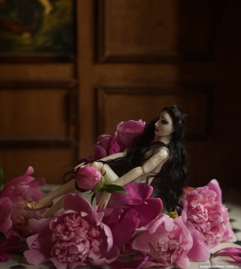 Наш пионовый июнь — Авторские фарфоровые куклы (OOAK): ручная работа (фото 8)