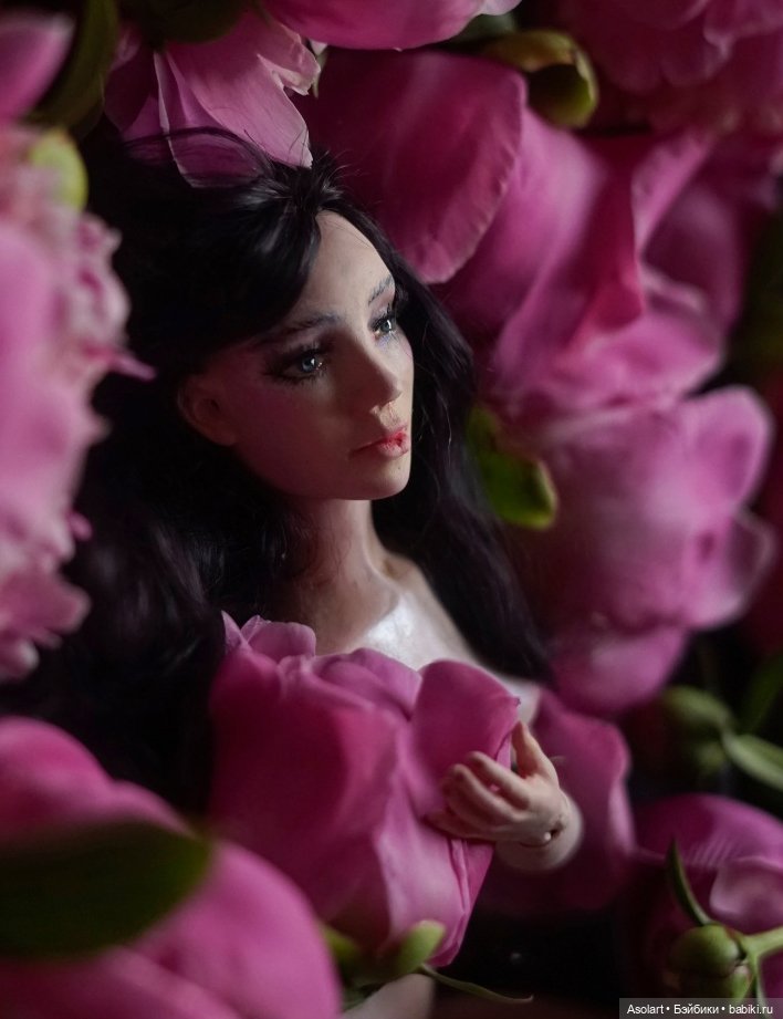 Наш пионовый июнь — Авторские фарфоровые куклы (OOAK): ручная работа (фото 3)