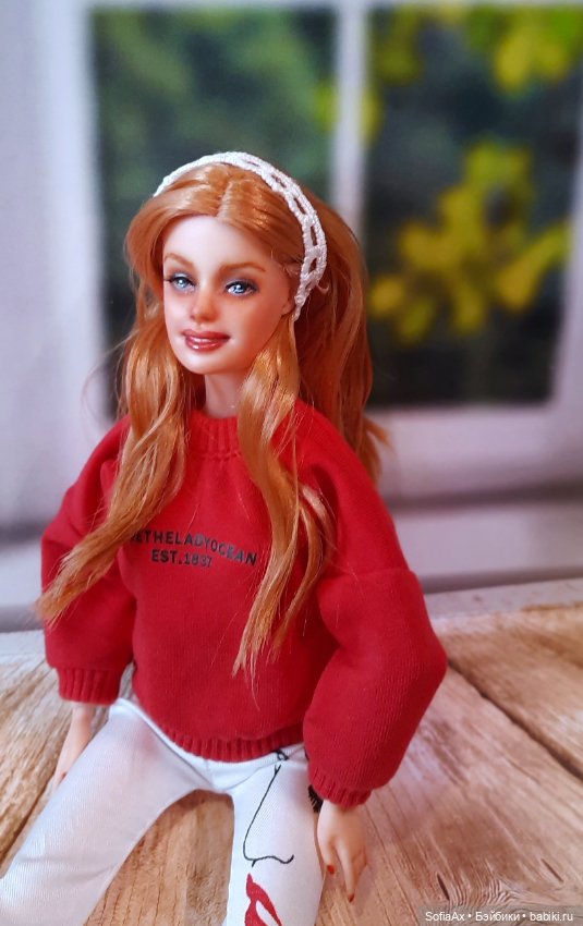 Один из первых ooakов был на кукле из FP (фото 6)