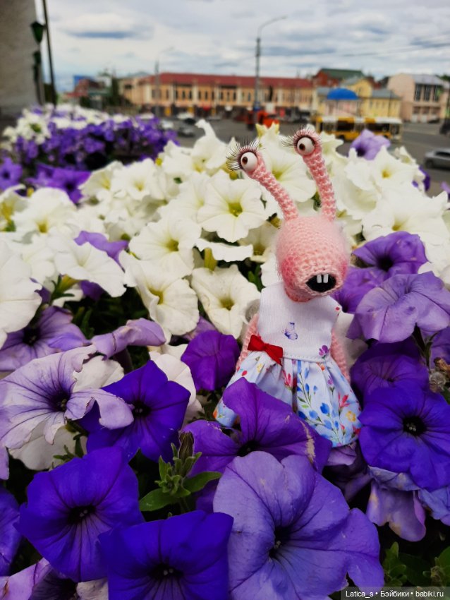 Улитка Лидка — Вязаные игрушки и амигуруми: крючком