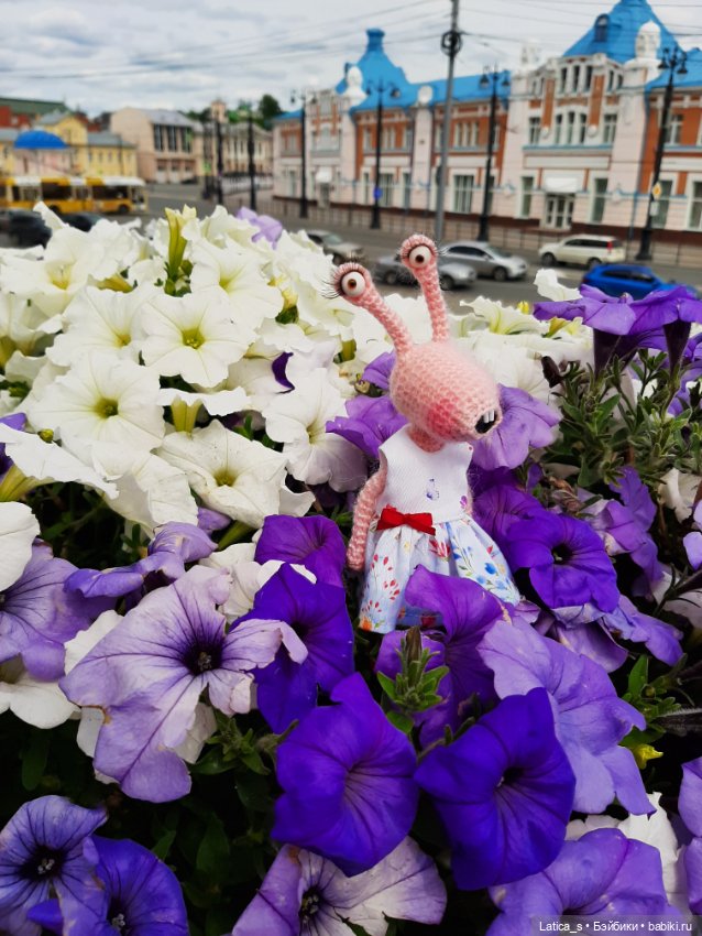 Улитка Лидка — Вязаные игрушки и амигуруми: крючком