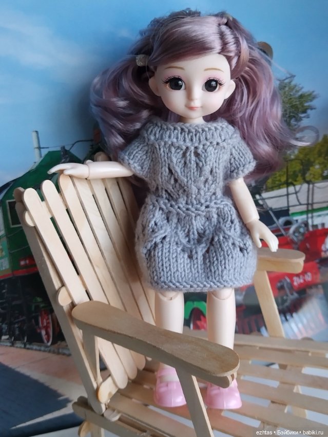 Новое платье для Бони — Одежда и обувь для кукол своими руками: фото (фото 8)