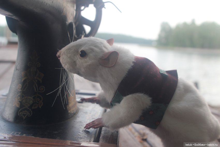 Его крысейшество — Игрушки в смешанной технике (мех и глина): Арт (фото 7)