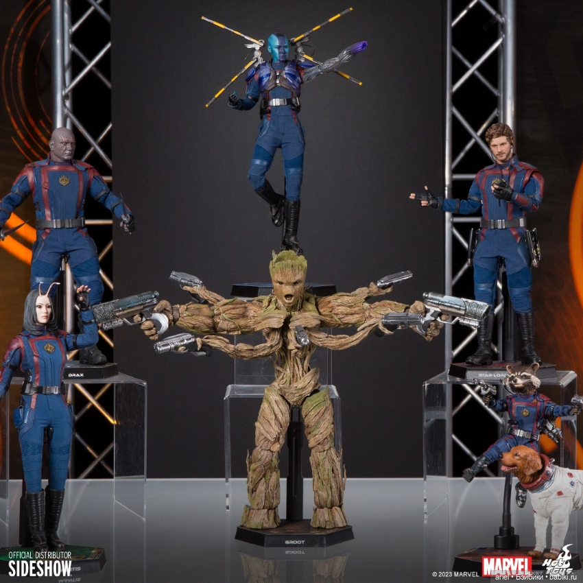 Sideshow Con 2023: прототипы фигурок Локи на троне, классического Железного Человека и Страж Галактики от Hot Toys (фото 8)