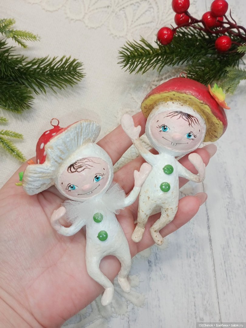 Грибная пора — Лепка авторских игрушек и папье (фото 10)